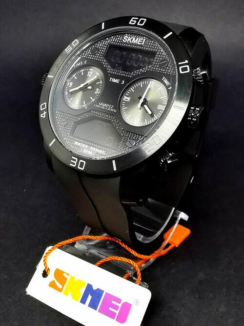 Relógio masculino SKMEI 3 Time Display Men Digital Watch Relógios de pulso