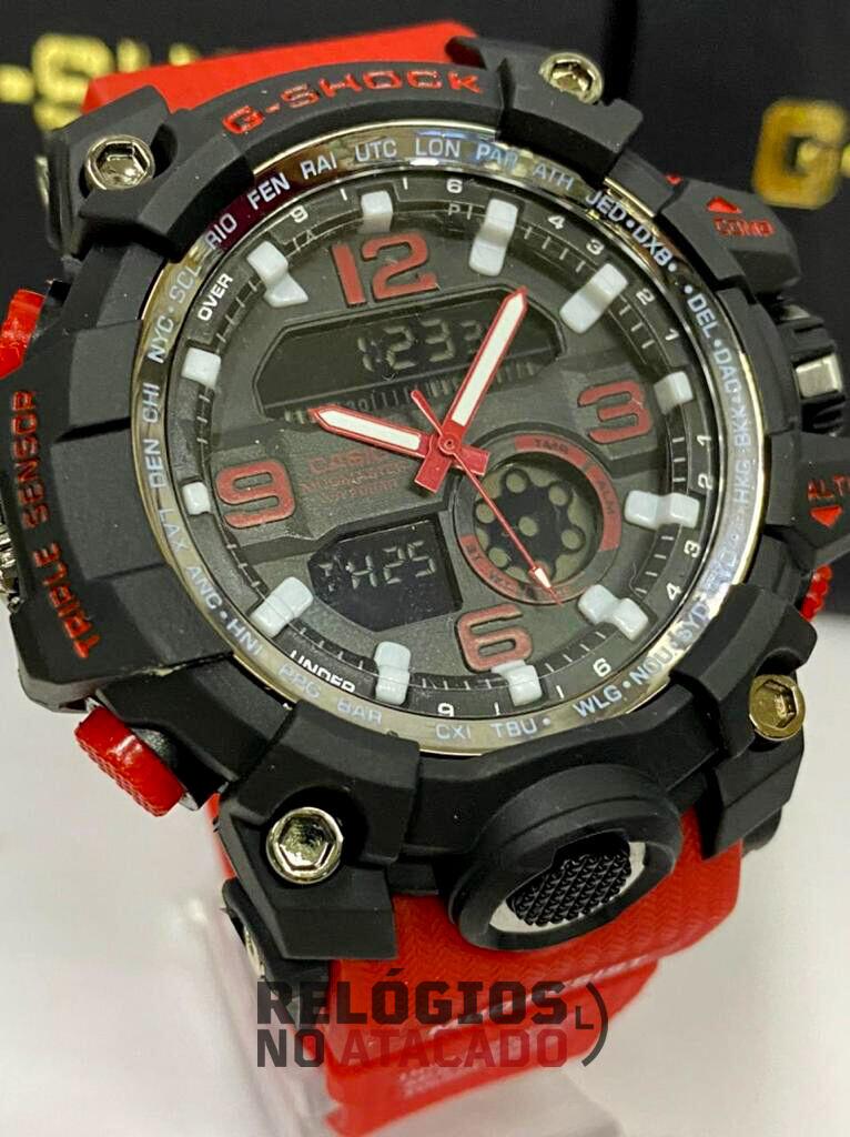 Relógio G-Shock Mudmaster X Preto P/ Vemelha a prova dagua
