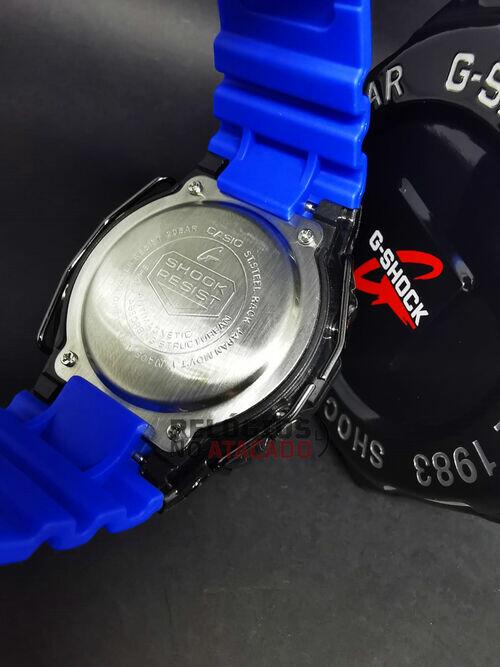 Relógio Masculino Casio G-Shock DW 5000 Preto P/ Azul