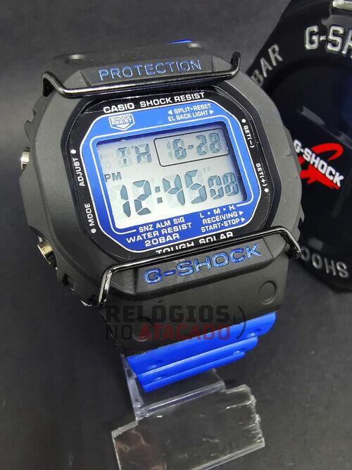 Relógio Masculino Casio G-Shock DW 5000 Preto P/ Azul