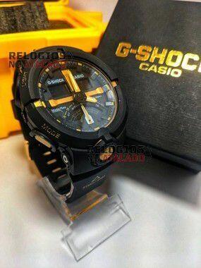 G-shock Ga-500 Preto/Dourado - Linha Gold a prova dagua