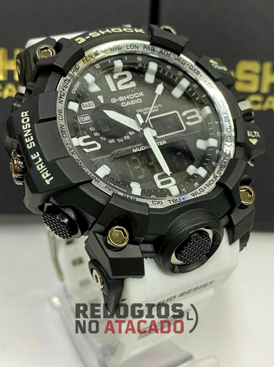 Relógio G-shock Mudmaster Preto P/ Branca a prova dagua