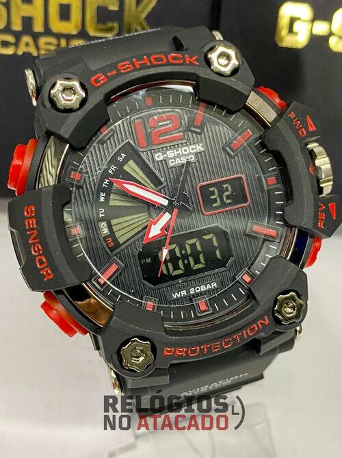 Relógio G-shock Mudmaster Speed Preto / Vermelho