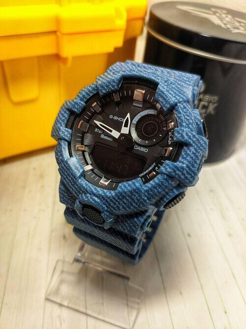 G-shock Gba-800 Jeans Azul - Linha Gold A prova d'agua
