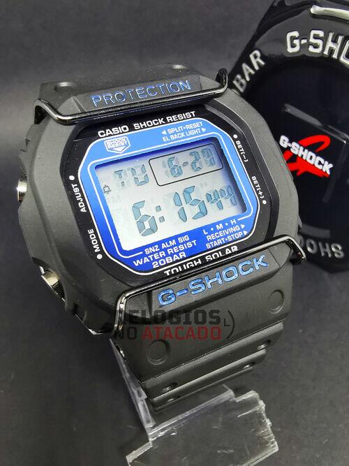 Relógio Masculino Casio G-Shock DW 5000 Preto / Azul