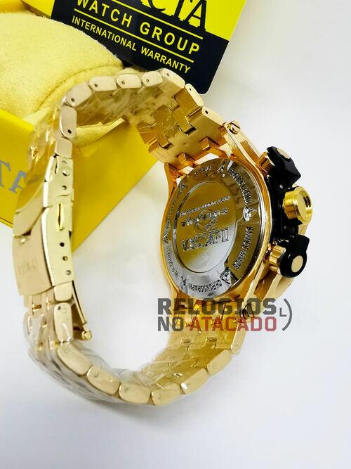 Relógio Masculino Invicta Venon Hybrid Dourado/Preto Resistente a água - Com Caixa Premium