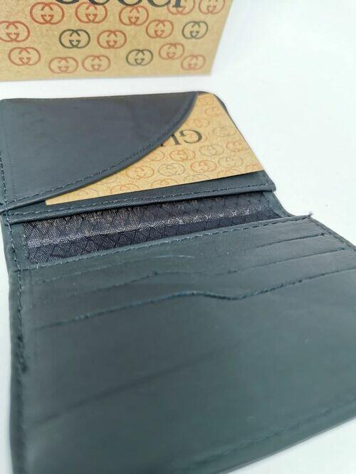Carteira Porta cartão Gucci Couro Legitimo Preto