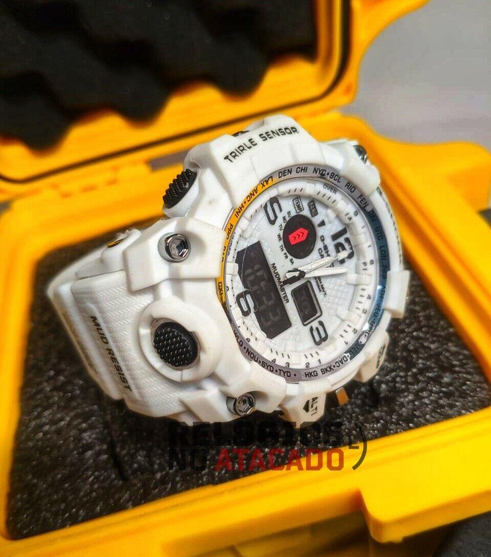 Comprar G-shock mudmaster Branco - Linha Gold a prova dagua - R$69,99