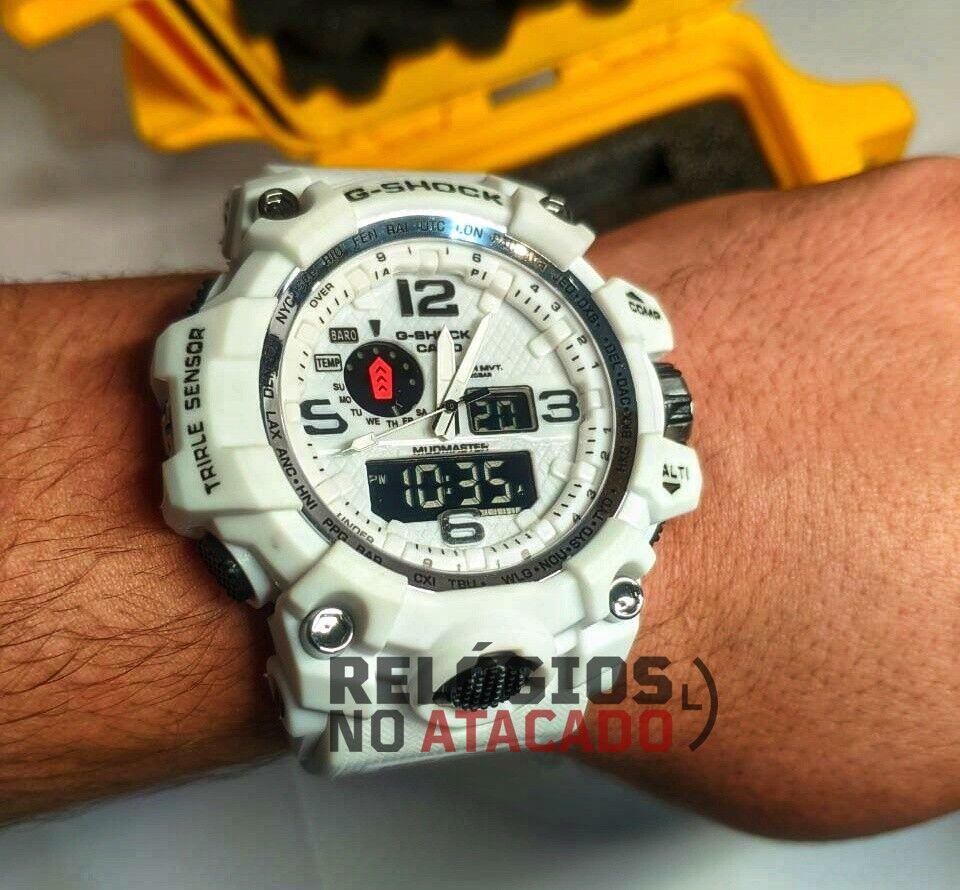 Comprar G-shock mudmaster Branco - Linha Gold a prova dagua - R$69,99
