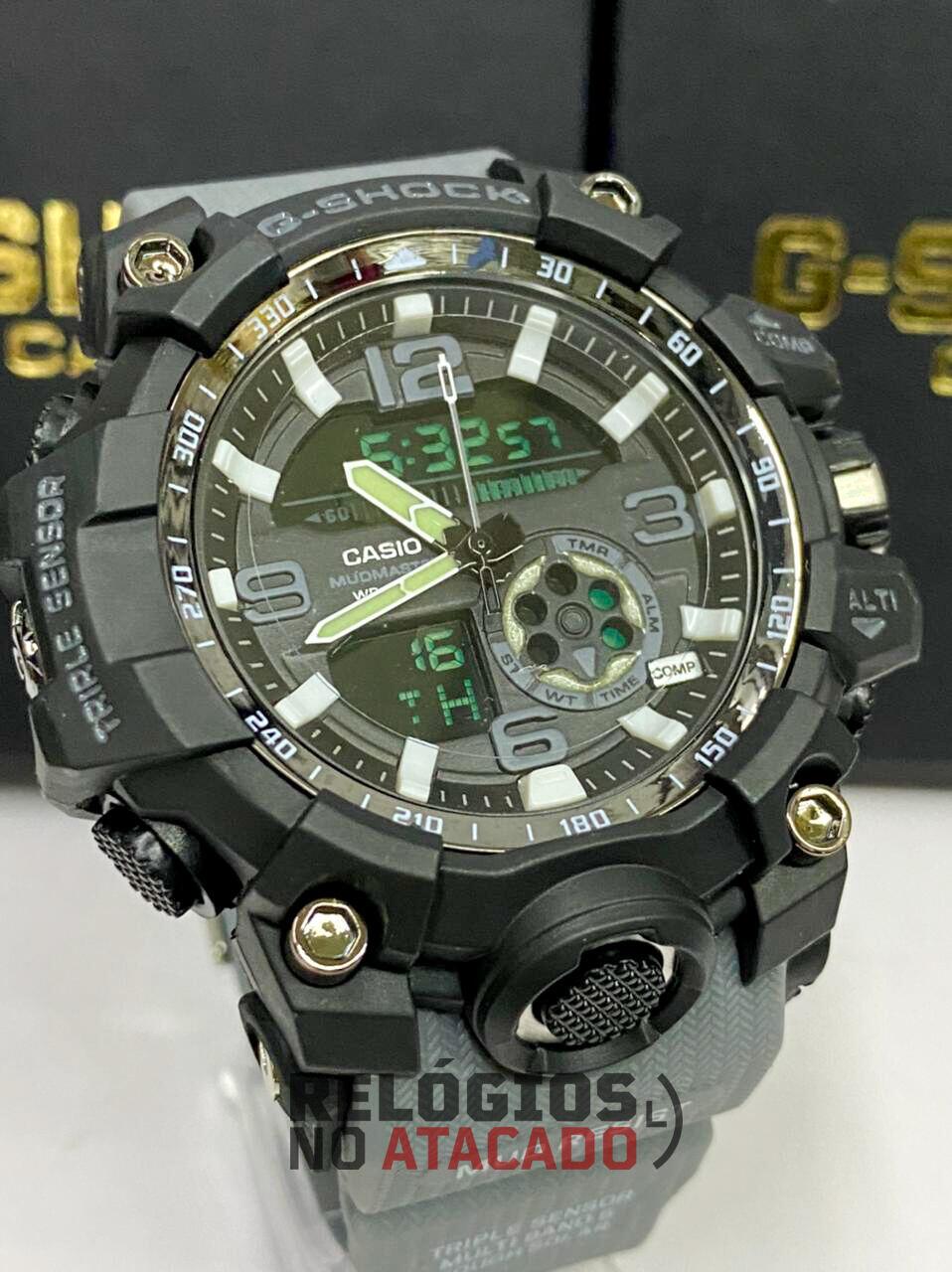 G-shock mudmaster GW1000 Preto P/ Cinza a prova dagua