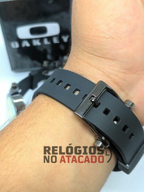 Relógio Oakley Gearbox Titanium Vermelho