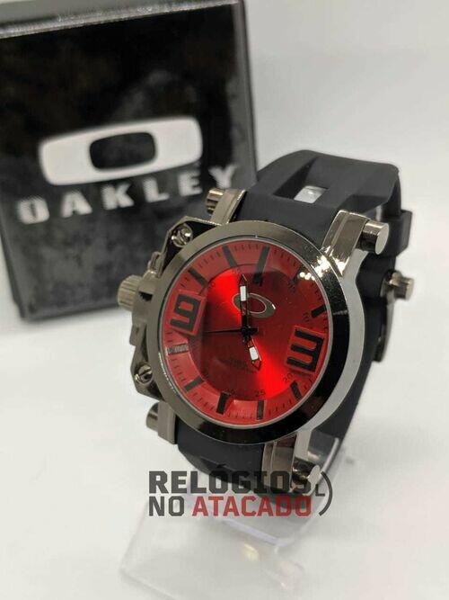 Relógio Oakley Gearbox Titanium Vermelho