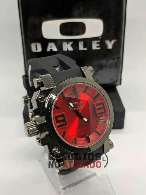 Relógio Oakley Gearbox Titanium Vermelho