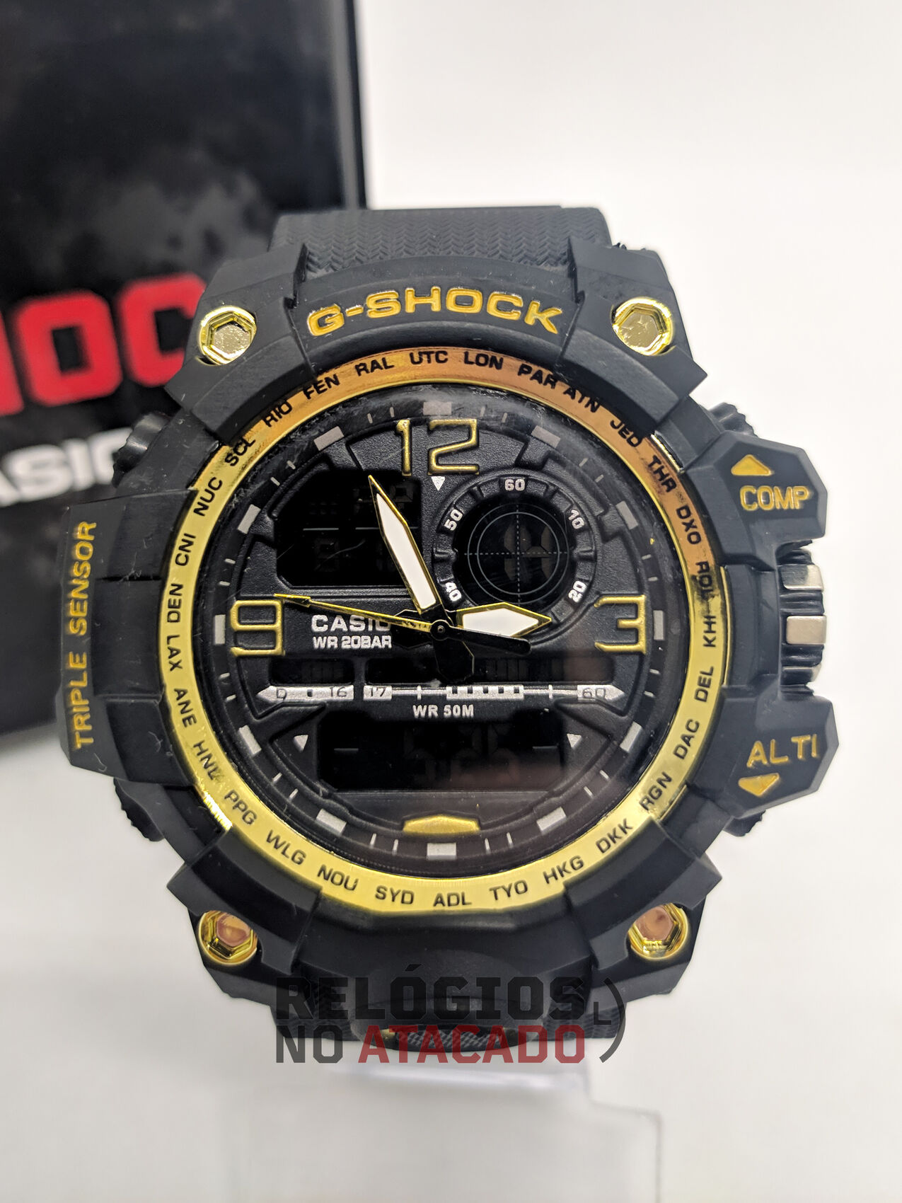 g shock wr20bar dourado