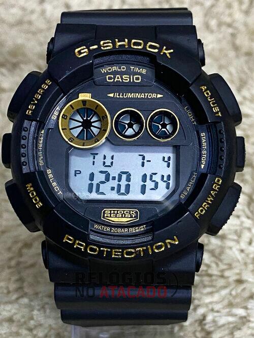 Relógio Masculino G-Shock GD120 Preto / Dourado