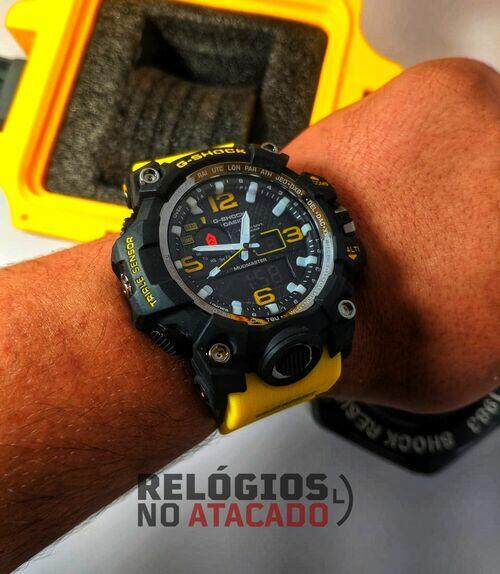 G-shock mudmaster Amarelo/Preto - Linha Gold