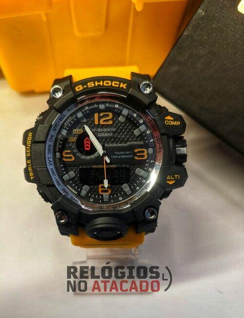 G-shock mudmaster Amarelo/Preto - Linha Gold