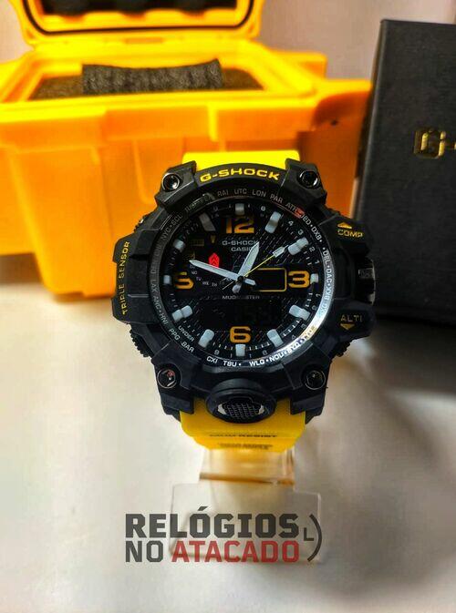 G-shock mudmaster Amarelo/Preto - Linha Gold