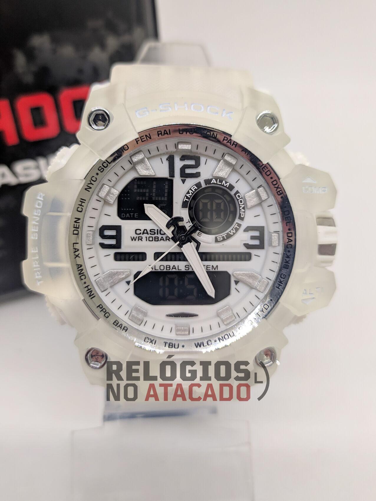 g shock todo branco