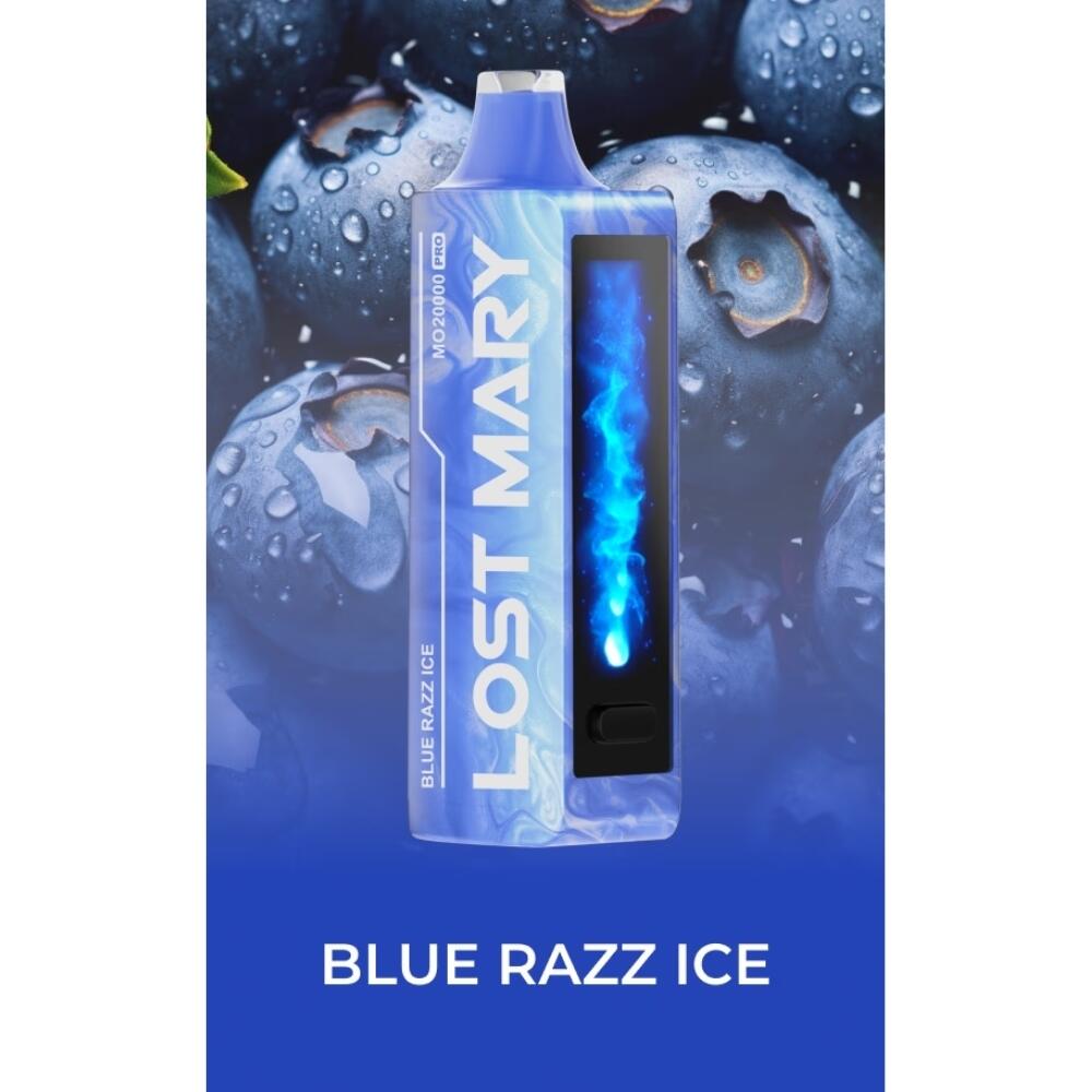 lost mary mo20000 pro blue razz ice All Flavors Lost Mary MO20000 Pro Blue Razz Ice