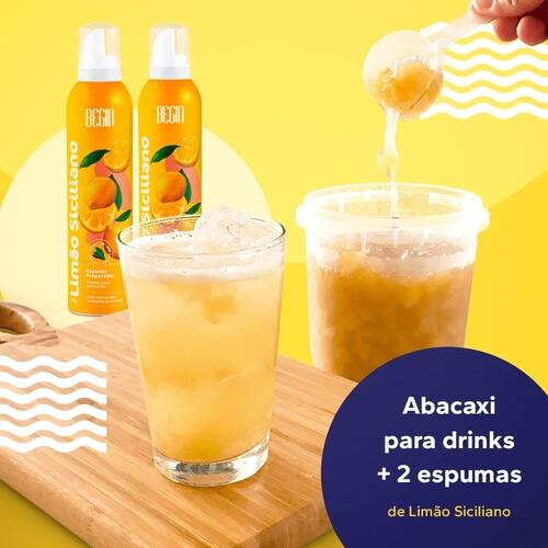 Kit Abacaxi para Drinks + 2 Espumas de Limo Siciliano