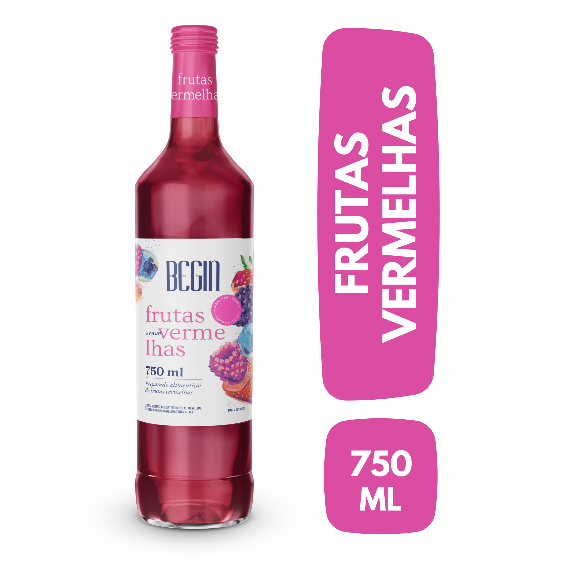 Xarope de Frutas Vermelhas Begin - 750ml