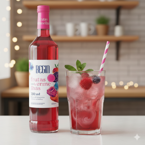Xarope de Frutas Vermelhas Begin - 750ml