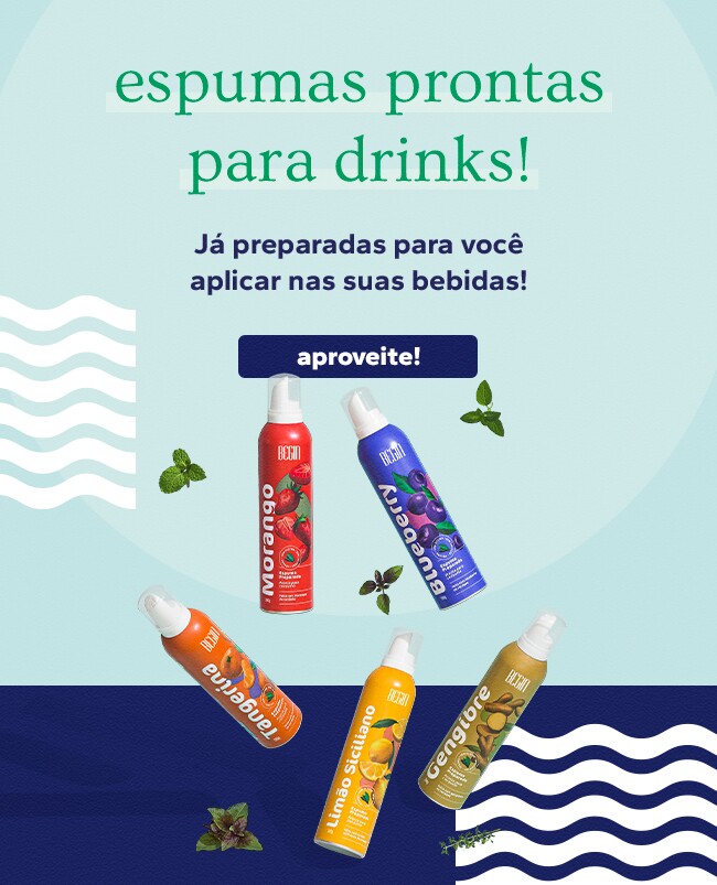 Banner Espumas para Drinks