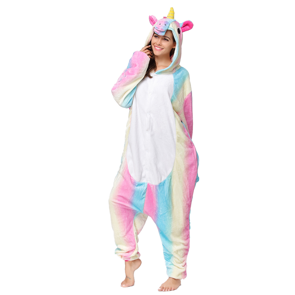 Comprar Unicórnio Arco-Íris Adulto Pijama Kigurumi Macacão
