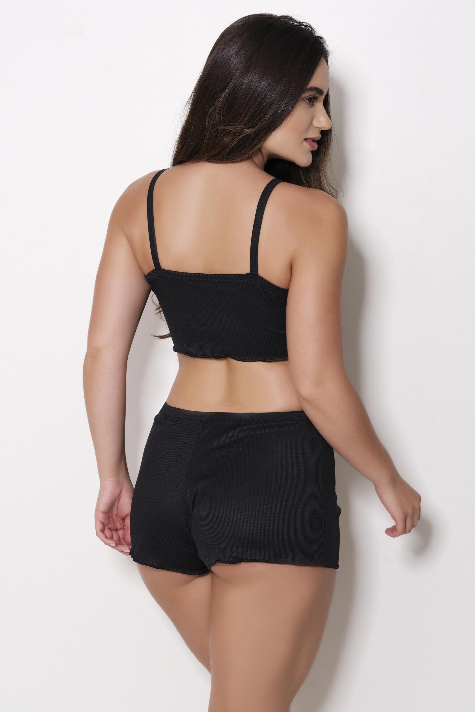 Comprar Baby Doll Cropped Canelado