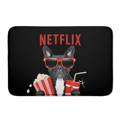Tapete Personalizado Antiderrapante de Porta Netflix