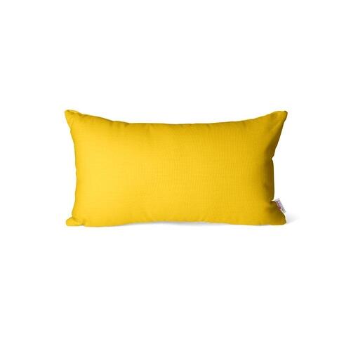 Almofada Retangular Amarela Decorativa Para Sofá 30x50