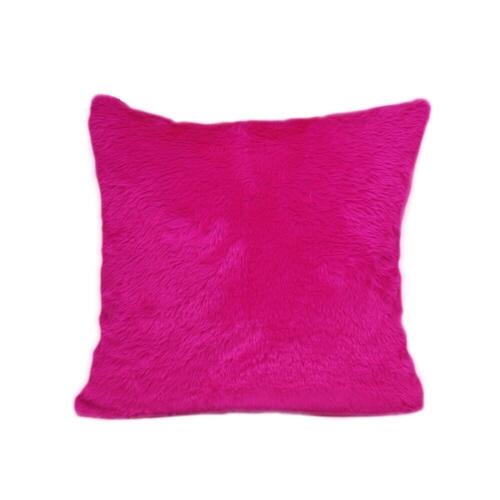 Capa de Almofada de Pelo Pelcia Pelo Curto Luxo Pink
