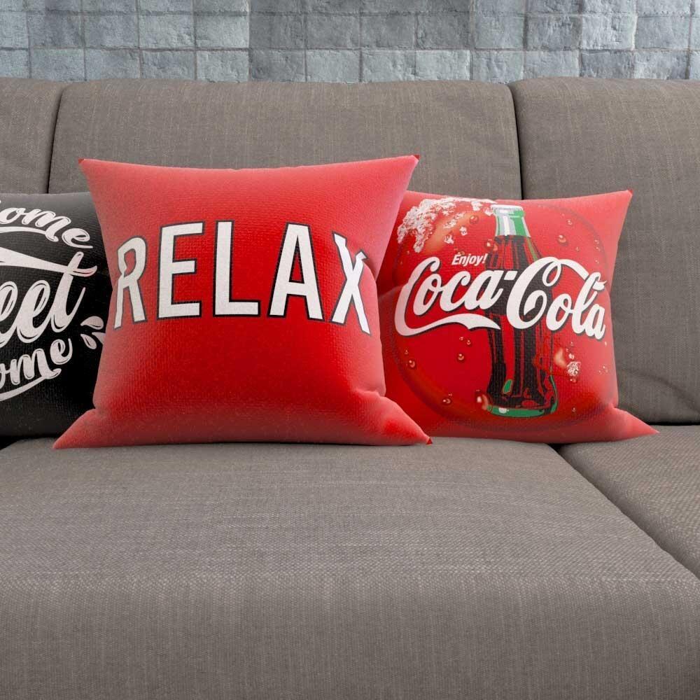 Capas de Almofadas Decorativas Netflix, Relax e Home Sweet Home Para Sofá