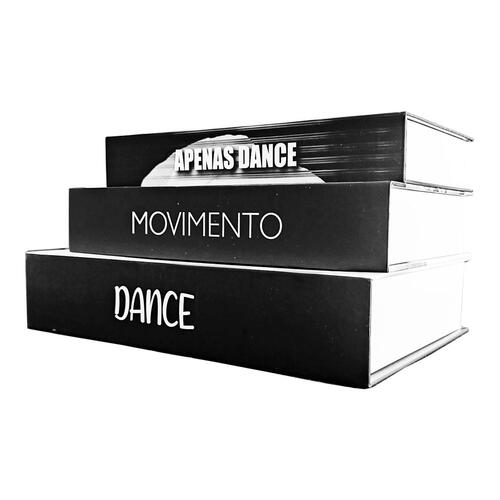 Livro Decorativo Dance / Porta Objeto Organizadora Para Mesa de Centro / Livro Caixa