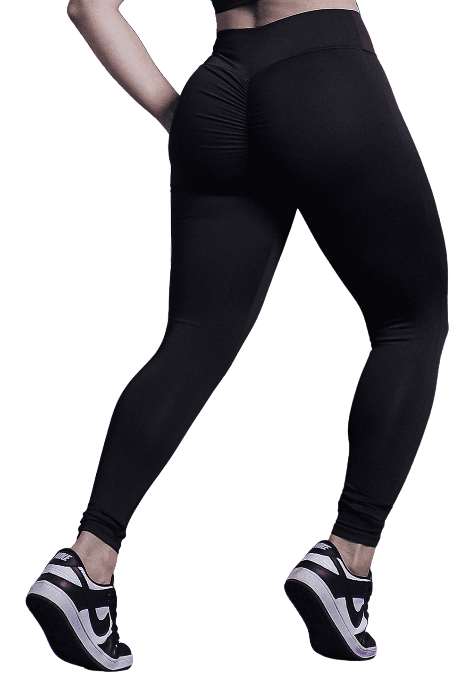 Calça Legging Empina Bumbum Bordado Preto Lux AQN SPORT a partir
