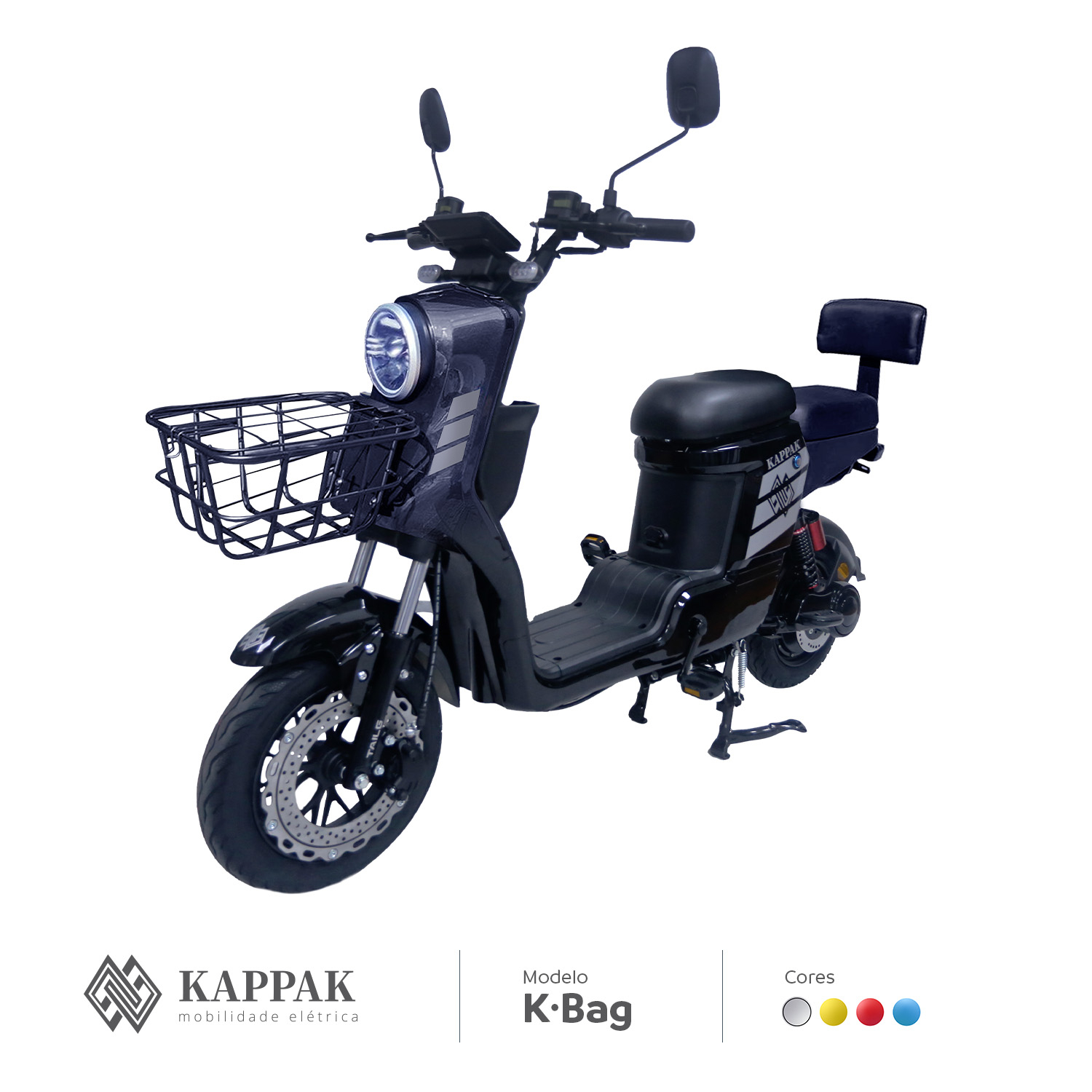 Scooter Elétrica KAPPAK K-bag 800w Autopropelido Sem CNH