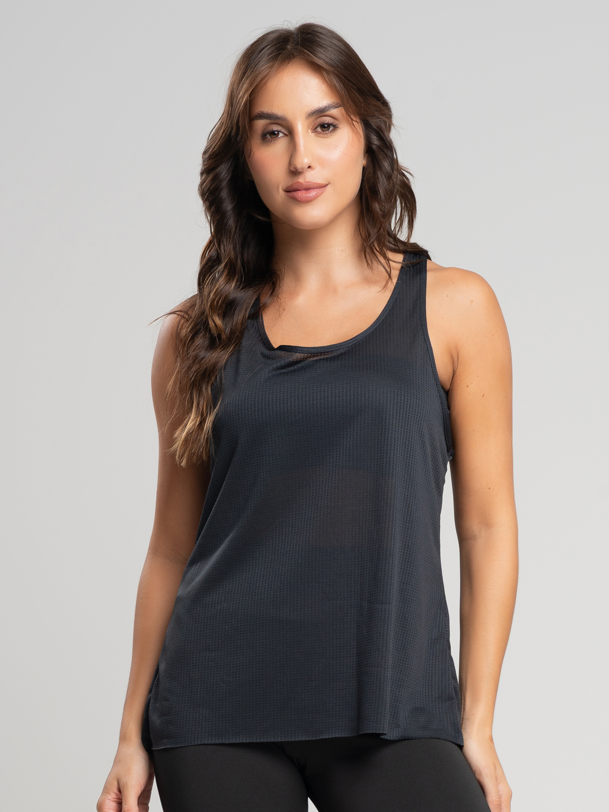 Comprar Camisa Regata Dry Fit Lisa Fitness Preto, Conforto e