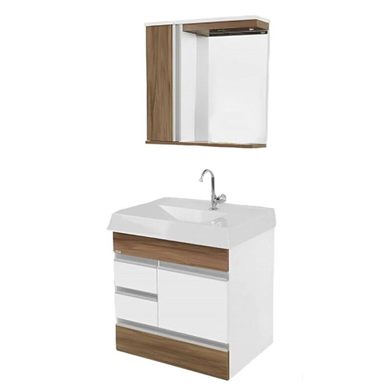 Kit Gabinete A J Rorato Nápole Suspenso 2 Gavetas - 59,5Cm - a Kit Gabinete A J Rorato Nápole Suspenso 2 Gavetas - 59,5Cm - a