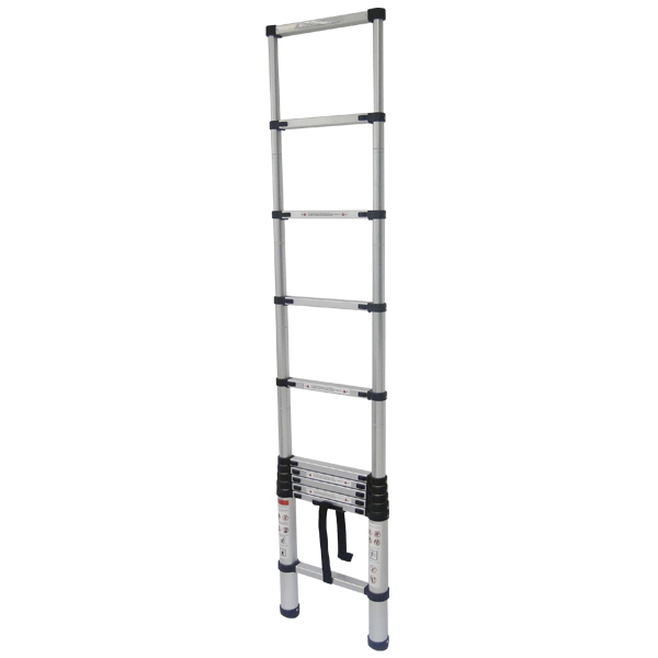 Escada Telescópica 1 x 10 Aluminio 10 Degraus Guepar 3,20Cm