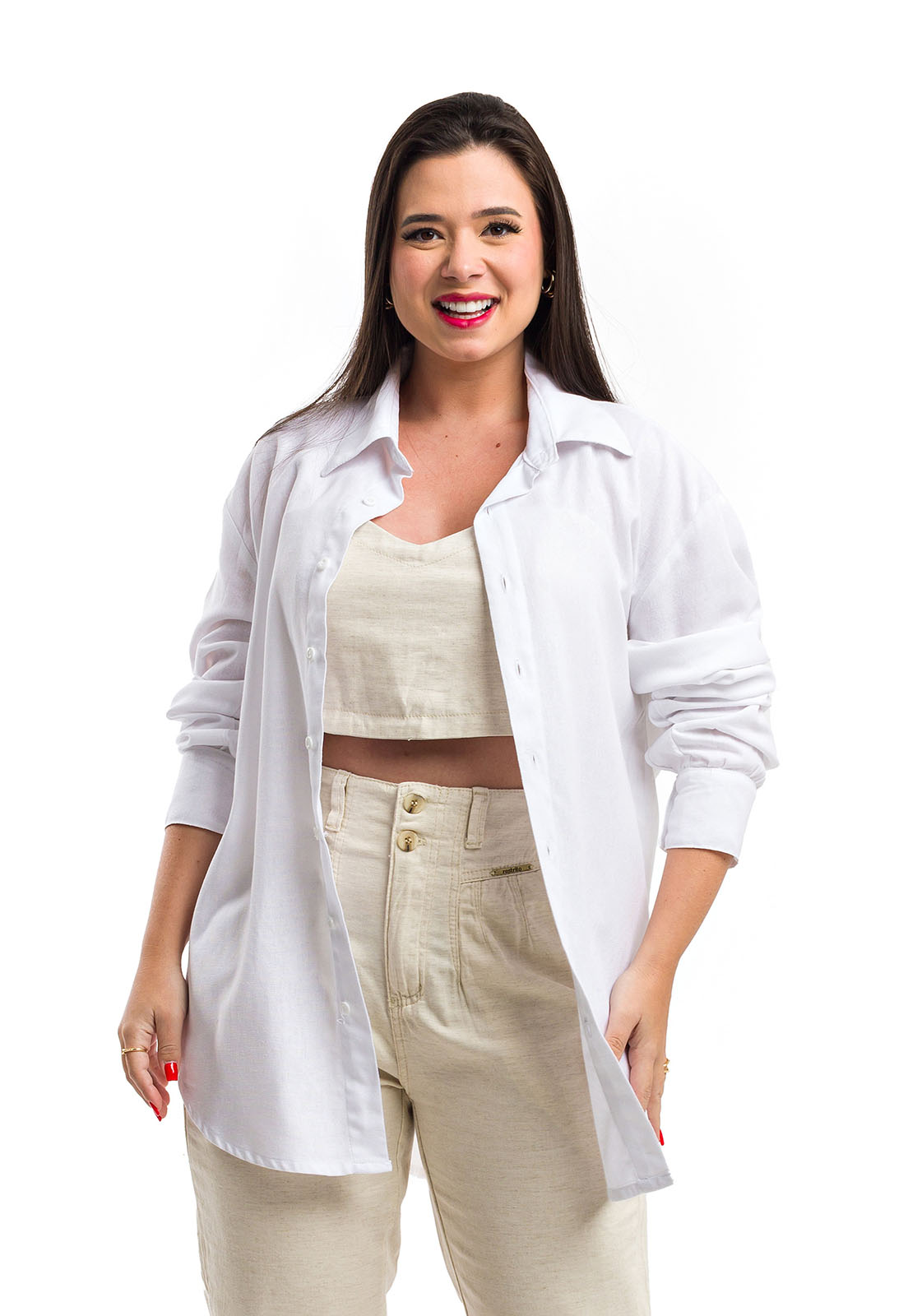 Camisa Oversized Camisaria Feminina Online Comprar Camisete