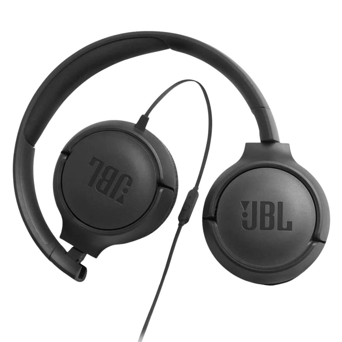 Headphone com Fio JBL Tune500 - Pure Bass Preto - R$266,67