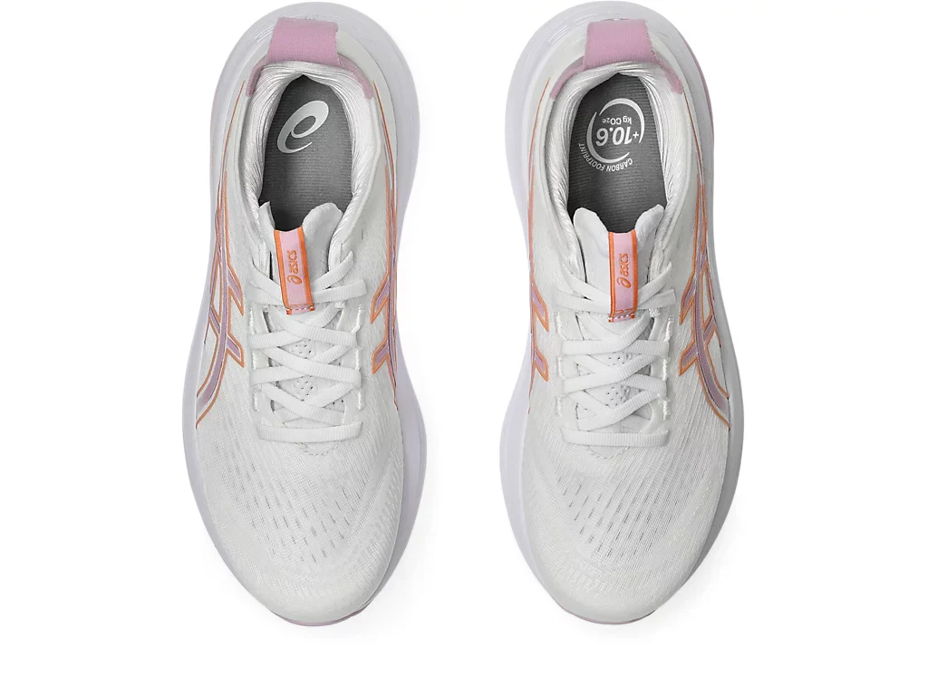 Comprar Tênis ASICS GEL Nimbus 27 - Feminino - Branco e Rosa - a
