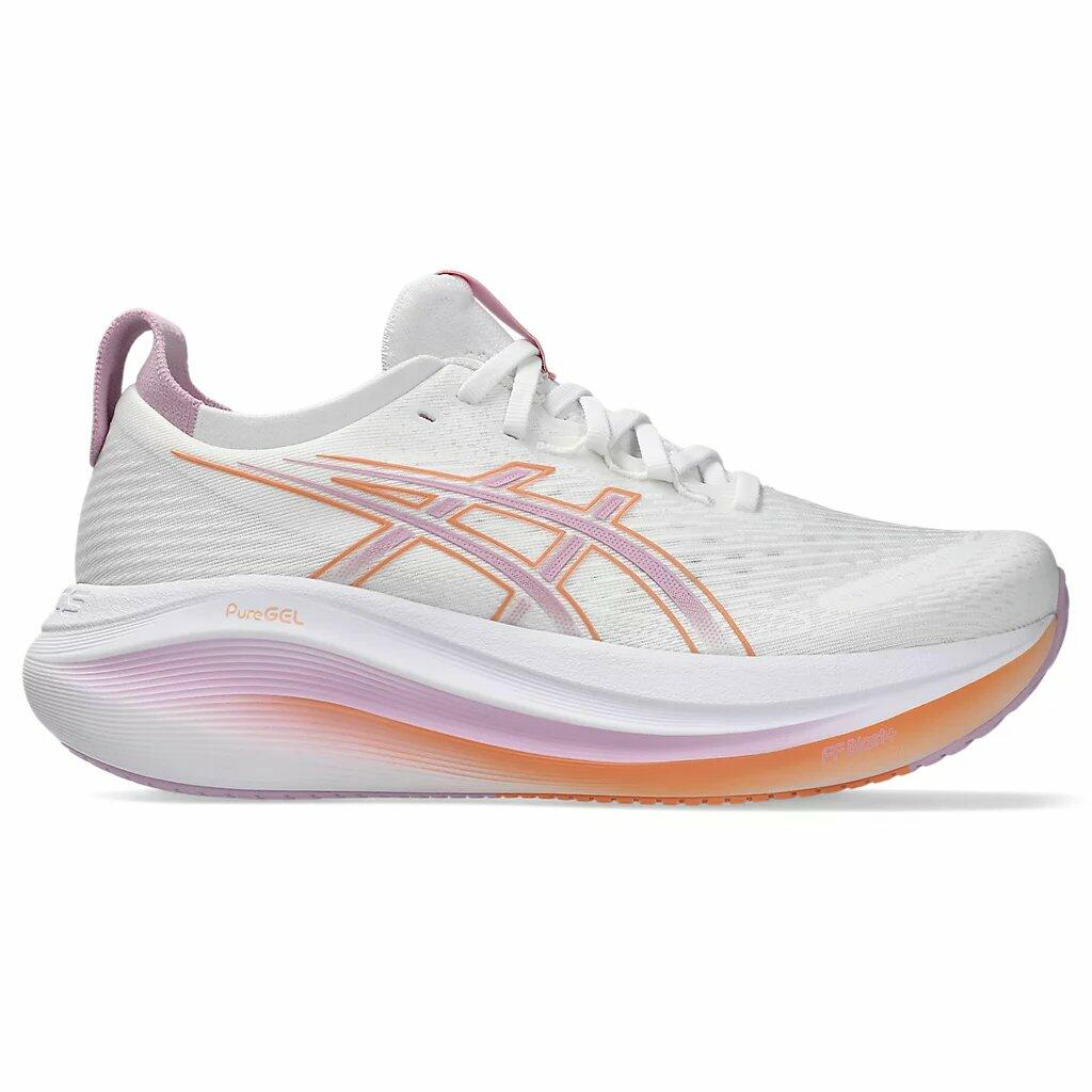 Comprar Tênis ASICS GEL Nimbus 27 - Feminino - Branco e Rosa - a