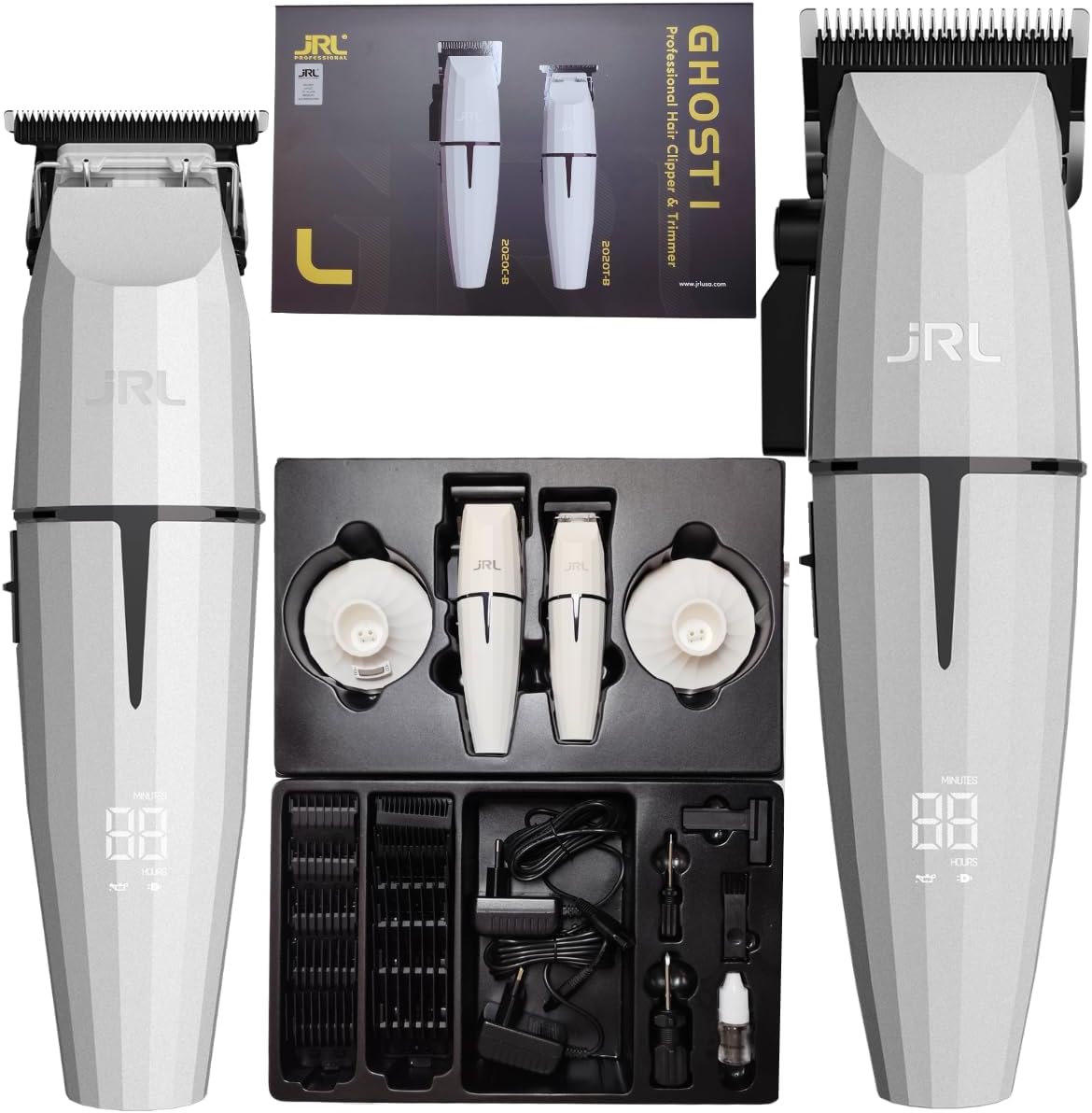 Kit Duo JRL Onyx White Ghost ? Máquina de Corte + Acabamento - a