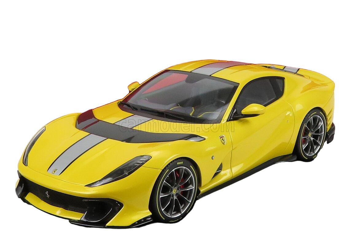 【新品】MRcollection 812 competizione 1/18 Comprar Ferrari 812 Competizione Mr Models Amarelo/cinza 1/18 - a
