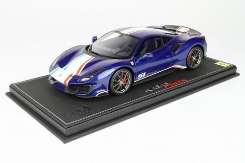 Comprar Ferrari 488 Pista Piloti 1/18 Azul BBR - Minicar Premium