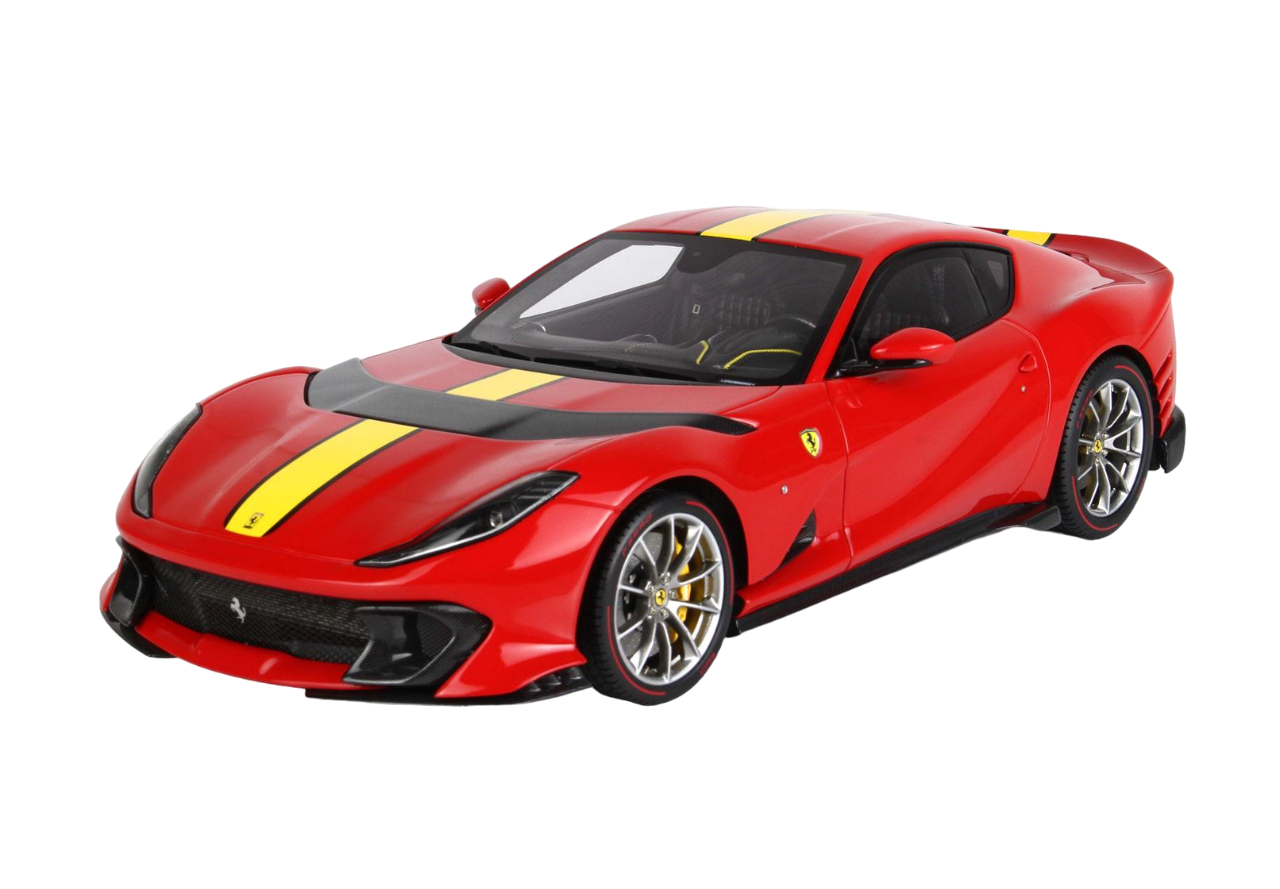 Comprar Ferrari 812 Competizione BBR Vermelha/amarela 1/18