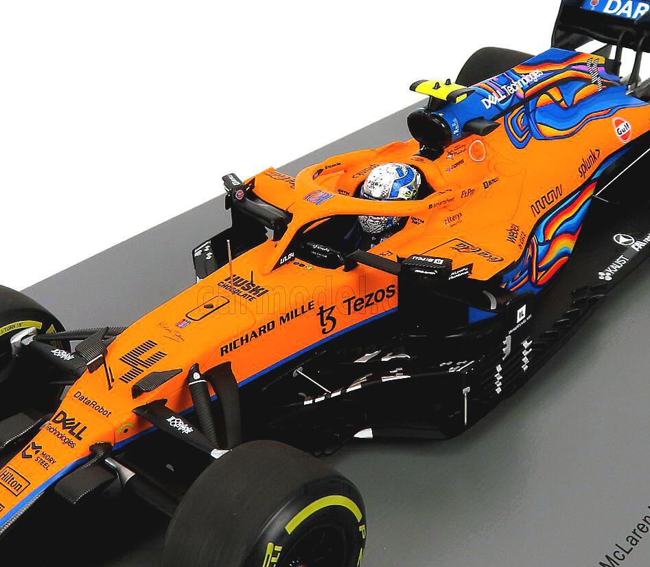 Comprar F1 Mclaren 2021 Lando Noris Abu Dhabi 1/18 Spark - a