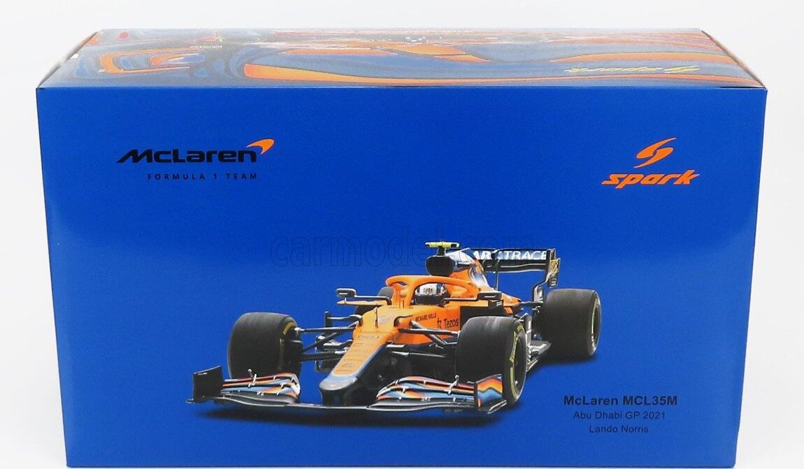 Comprar F1 Mclaren 2021 Lando Noris Abu Dhabi 1/18 Spark - a